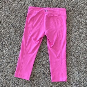 Pink Under Armour Capri Leggings